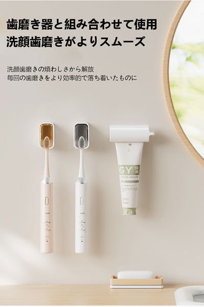 シンプルな蓋付き歯ブラシ掛け 防塵壁掛け式歯ブラシ収納ラック 電動歯ブラシ用