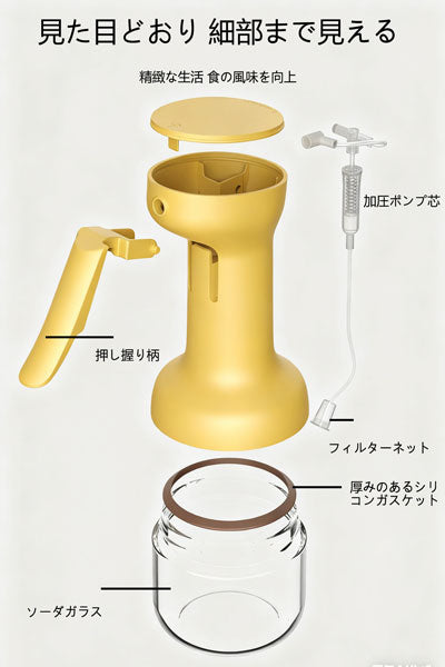 家庭用厚手ミストオイルスプレーボトル キッチンガラス製油ムラなし プッシュ式スプレーオイルボトル ハイデザイン油漏れ防止ボトル