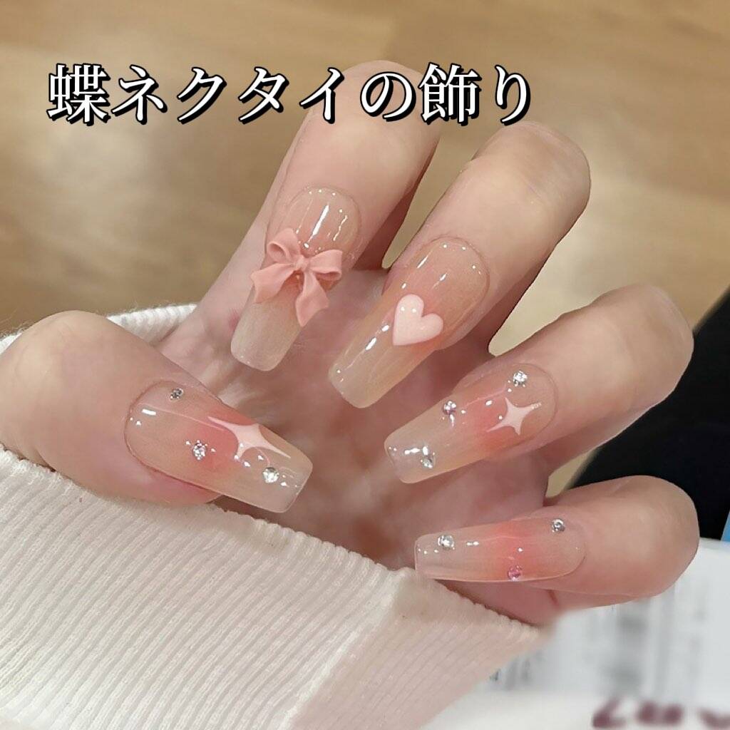 スイートスイートチークを甘く可愛いリボンでデコレーションしました