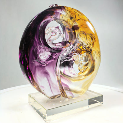 瑠璃の置物 開業ギフト 風水の置物 招財鎮宅  結婚祝い用品