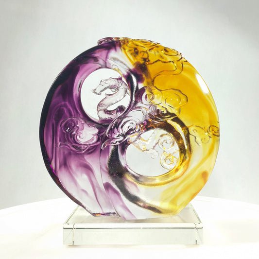 瑠璃の置物 開業ギフト 風水の置物 招財鎮宅  結婚祝い用品