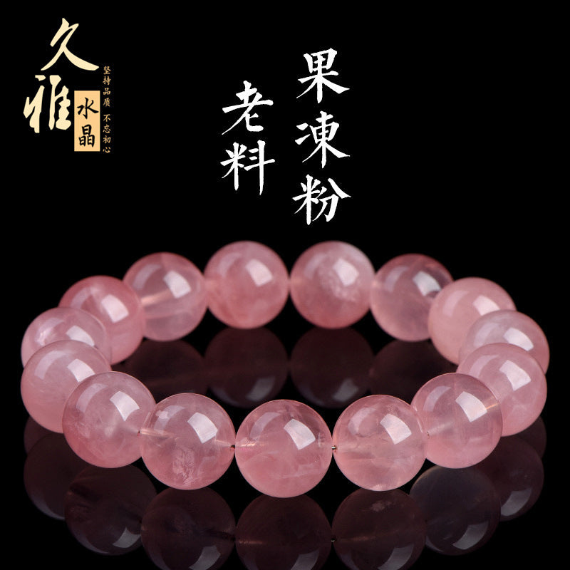 天然老料の馬粉丸玉ブレスレット