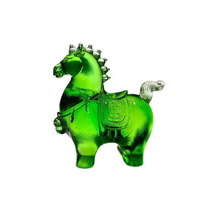 古法琉璃の小唐馬香炉