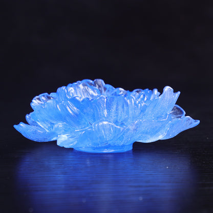 琉璃仏供杯  观音蓮花浄水杯   五行粉焼杯セット