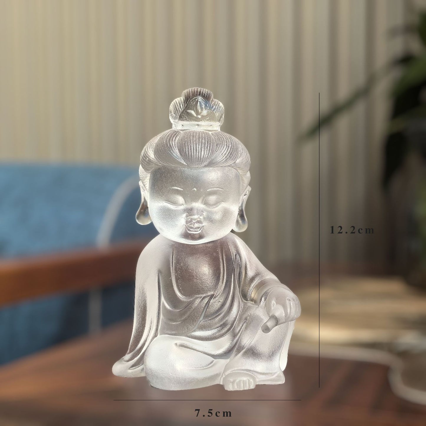 古法琉璃禅意観音菩薩置物