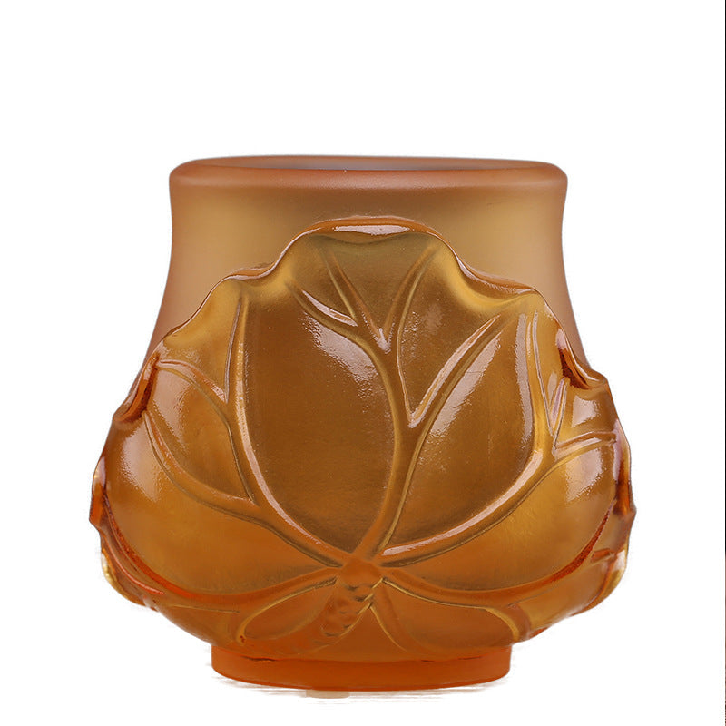 古法琉璃三联杯