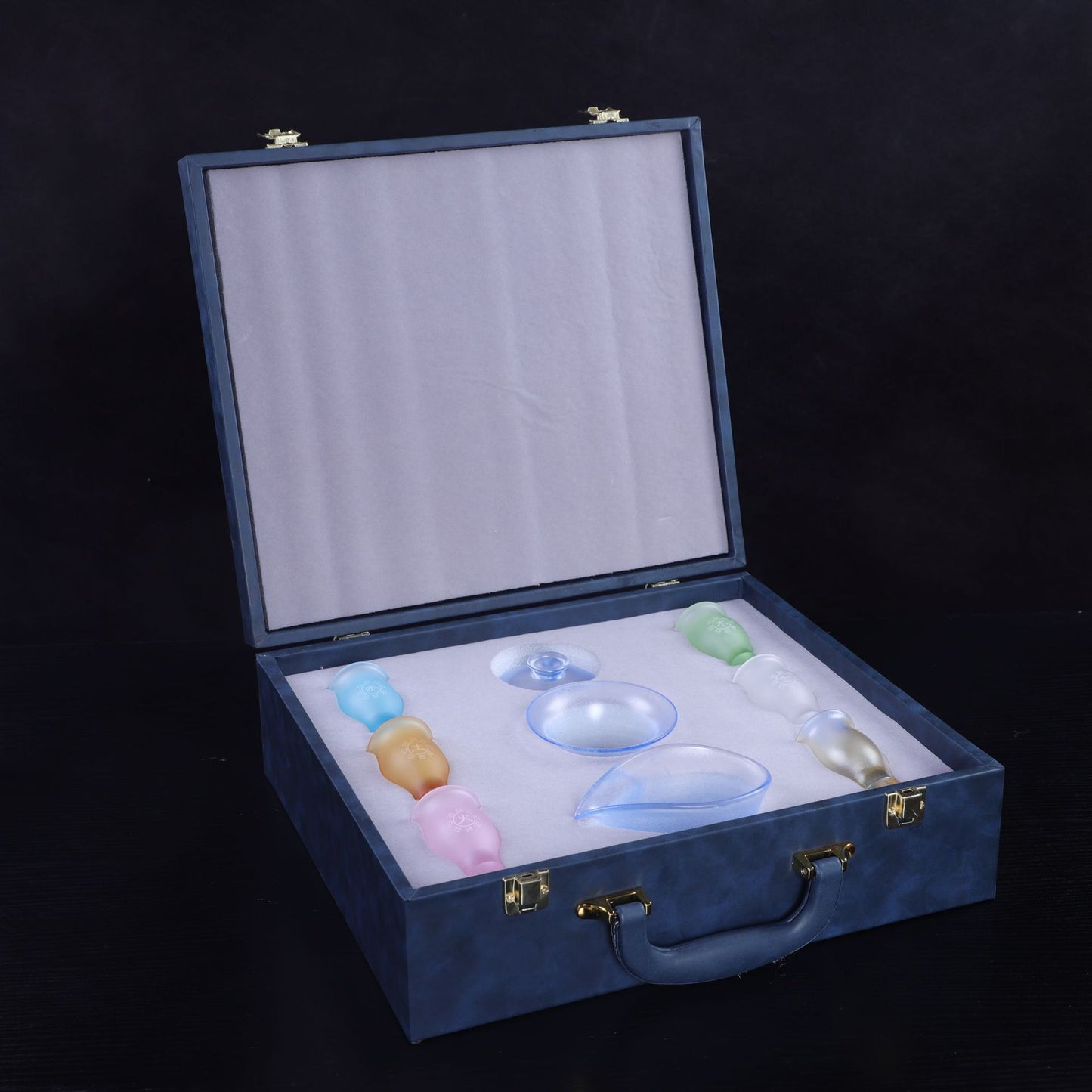 古法脱蠟琉璃五行杯セット