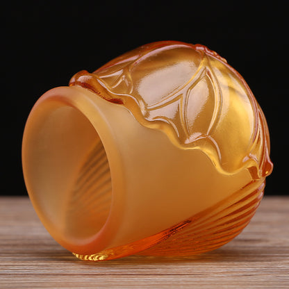 古法琉璃三联杯