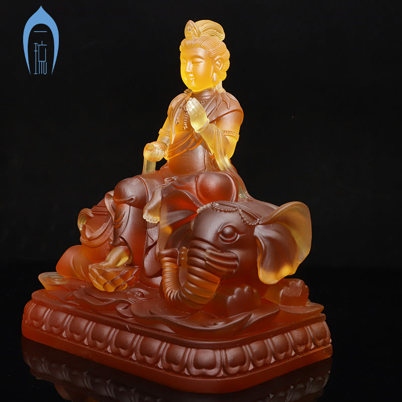 琉璃の仏像置物