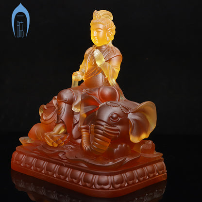 琉璃の仏像置物