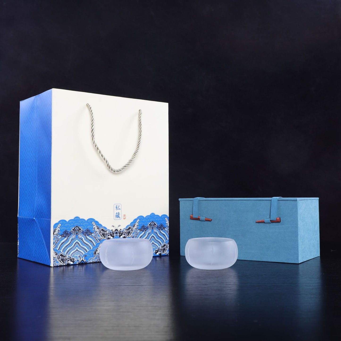 古法脱蜡琉璃鼓韵璃香杯