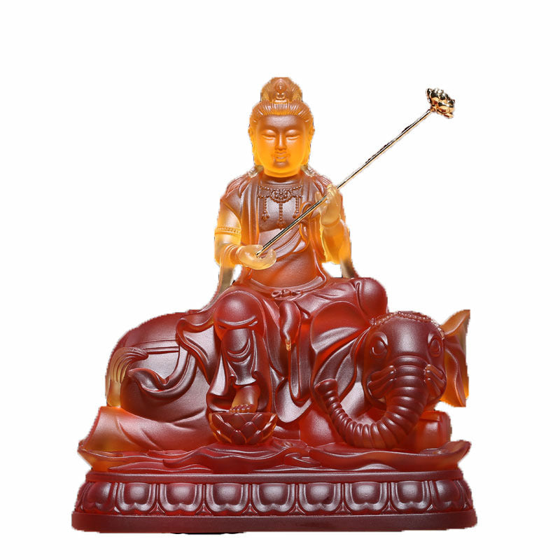 琉璃の仏像置物