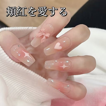 スイートスイートチークを甘く可愛いリボンでデコレーションしました