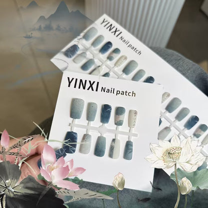 国風青釉磨砂中国風レトロな竹の葉の甲にぼかし