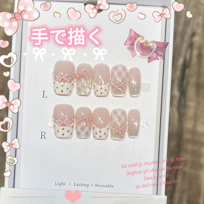 甘い王女のリボンのドットのかわいいシリーズの身に着け