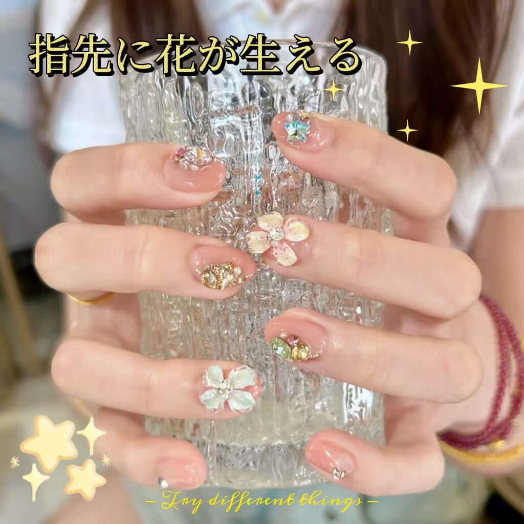 指先生花純手描き氷花猫の目気質高級で清新な感じ甲を着用し