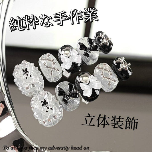 かわいい小熊の蝶ネクタイ小熊の立体装飾純手手描き甘い酷斬新な短い方の甲を着け