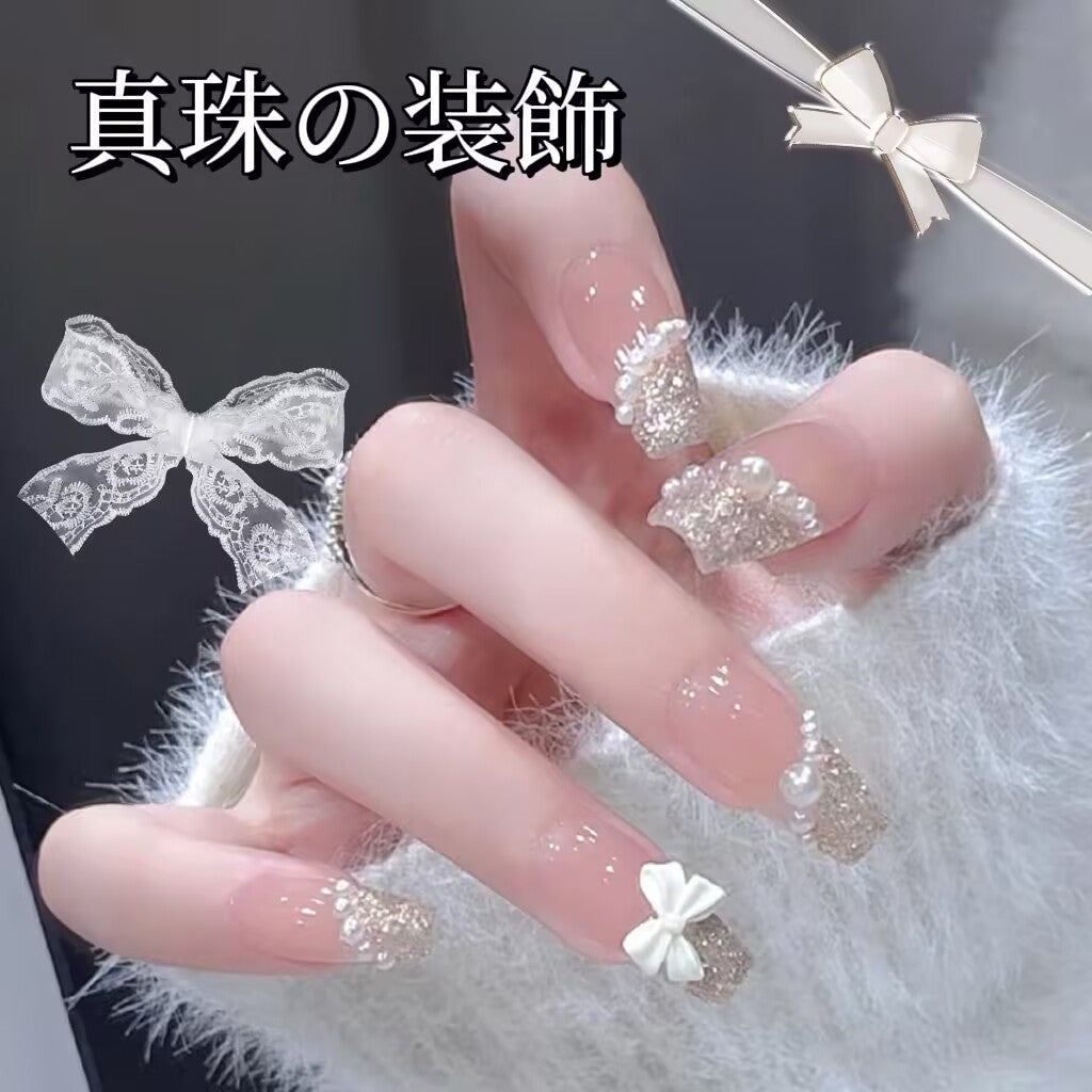 夏の小清新な気質の優しいリボン真珠の装飾きらきら光るダイヤの台形の甲を身に着け