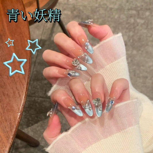 青精霊愛心砕鈷猫眼爆閃さわやかフランス長楕円着用甲