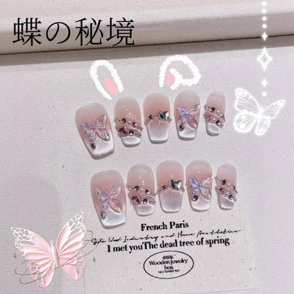 鏡月蝶の砕いたダイヤの装飾の猫の目フランス式の軽くて上品な知性の台形の身を着け