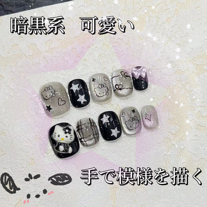 暗黒系のかわいい猫目爆閃着用甲