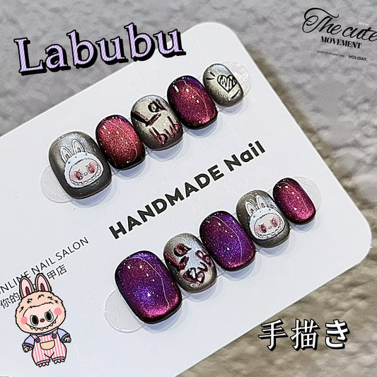 [Labubu】純手装ネイル