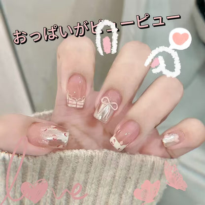 豹柄のリボンレースのグラデーションが甘くてかわいい着付け