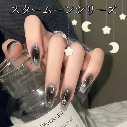 星月系列の暗黒の辣妹は銀色の星辰を染めて甲を着け