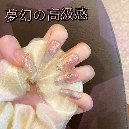 【人魚微夢】蔷薇真珠飾夢幻可愛純欲神秘高級感着用甲