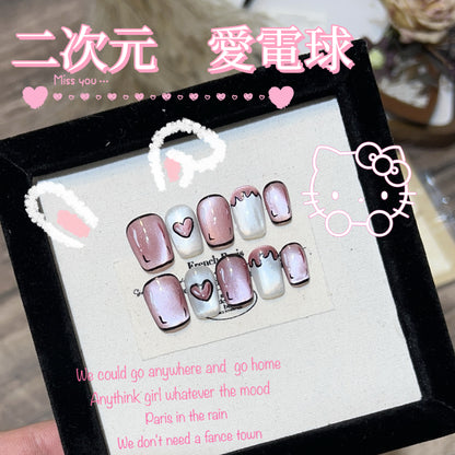 二次元の愛の電球の手の猫の目のようなものを身に着けます日系甘い酷甲