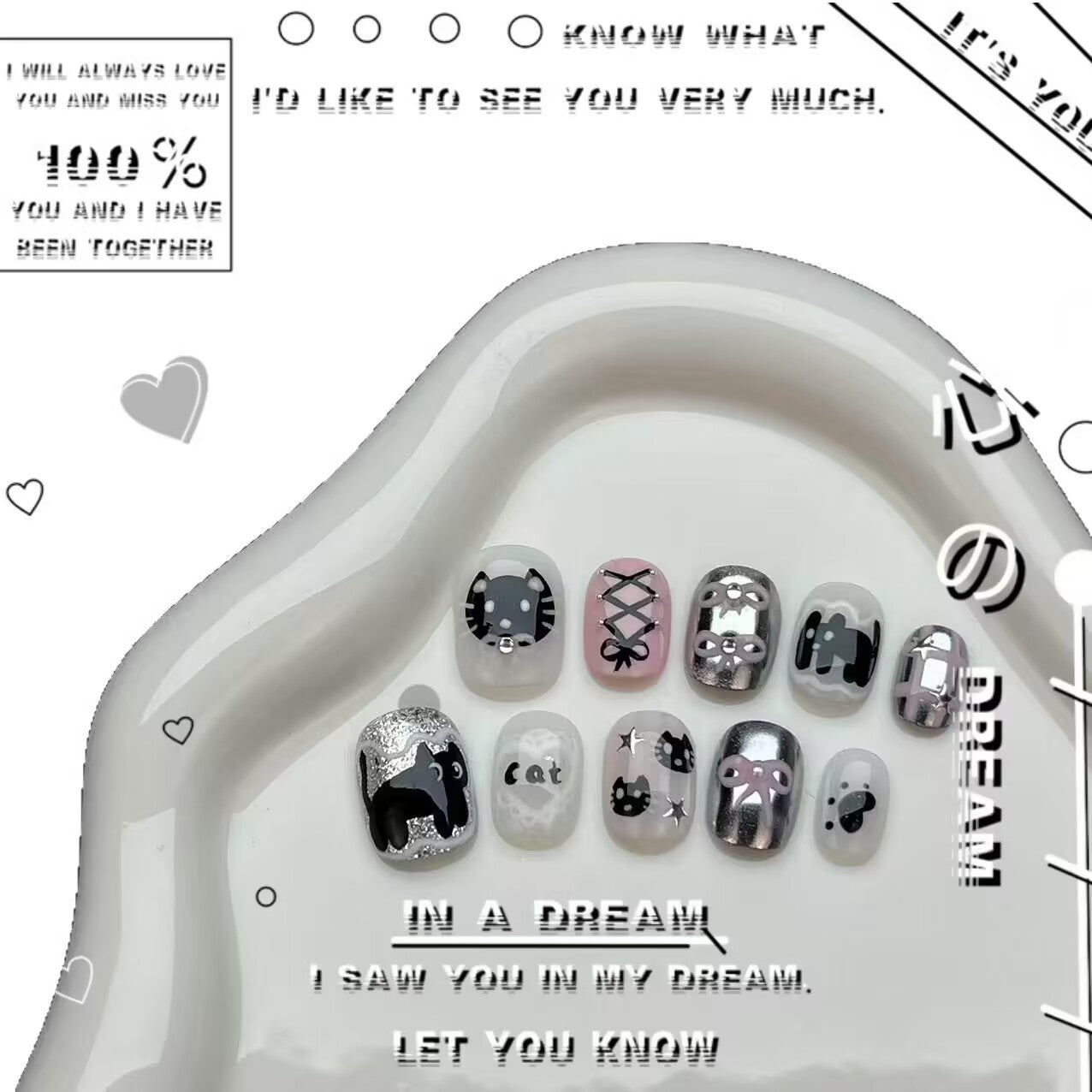 変な手を作って純手制甘い酷手描きの漫画のかわいい猫の甲を着