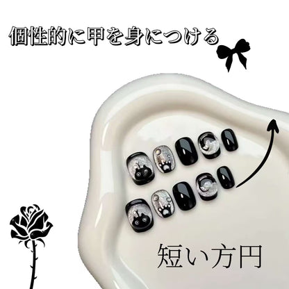 ガラスの玉の猫の目純粋な手作りの甘いクールなかわいい猫の甲を着用し