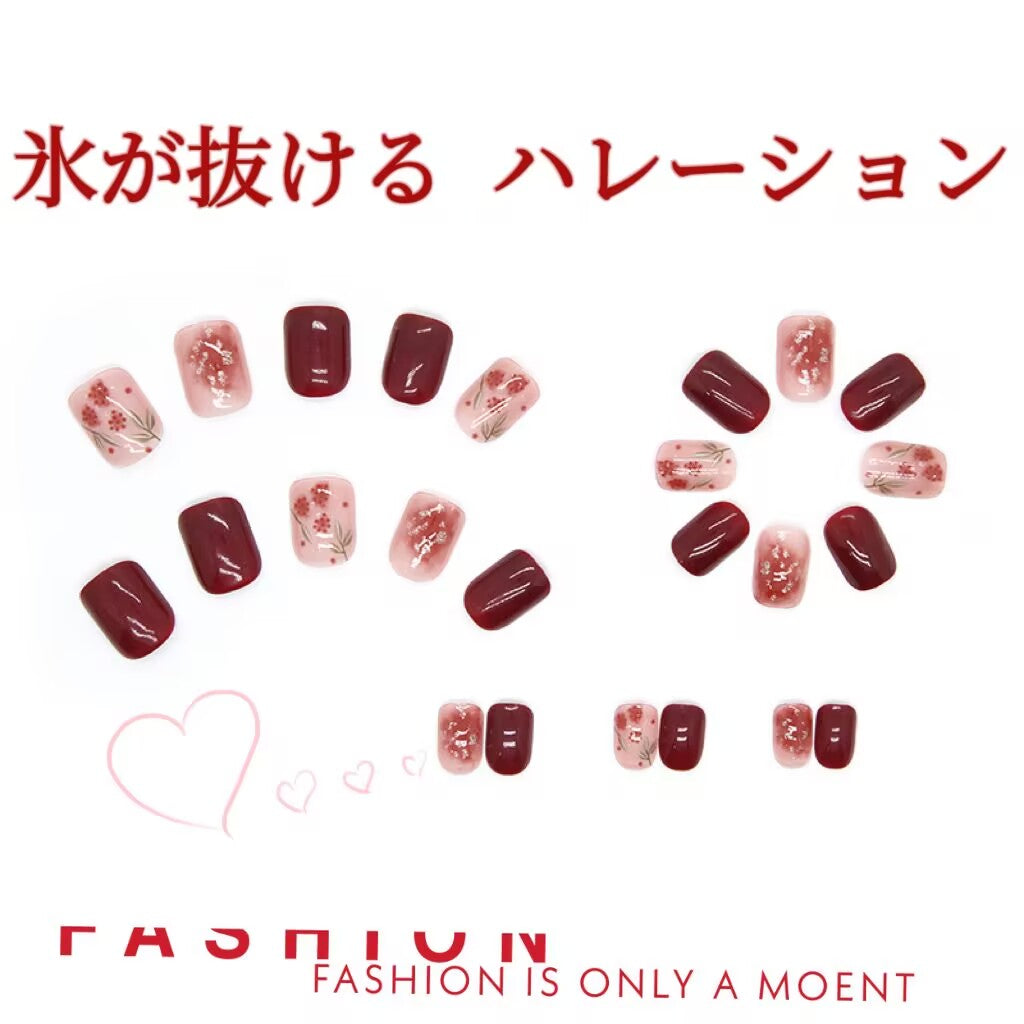 ローズゴールドの雰囲気を感じますローズカラー氷透着用甲