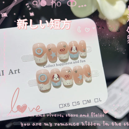 かわいい手描きの犬